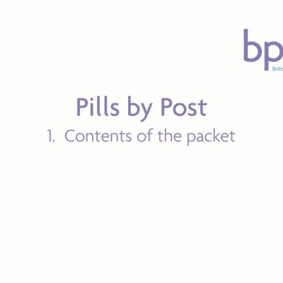 Pills by Post 1.Contents of the packet