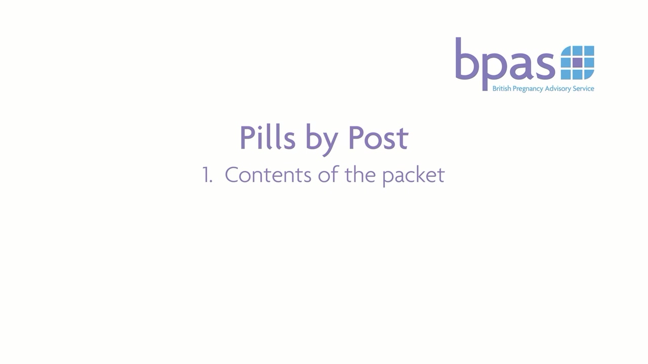 Pills by Post 1.Contents of the packet
