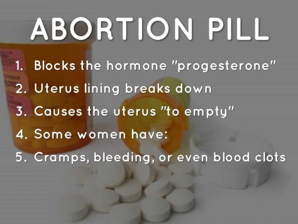 What exactly is a "pills for abortion"