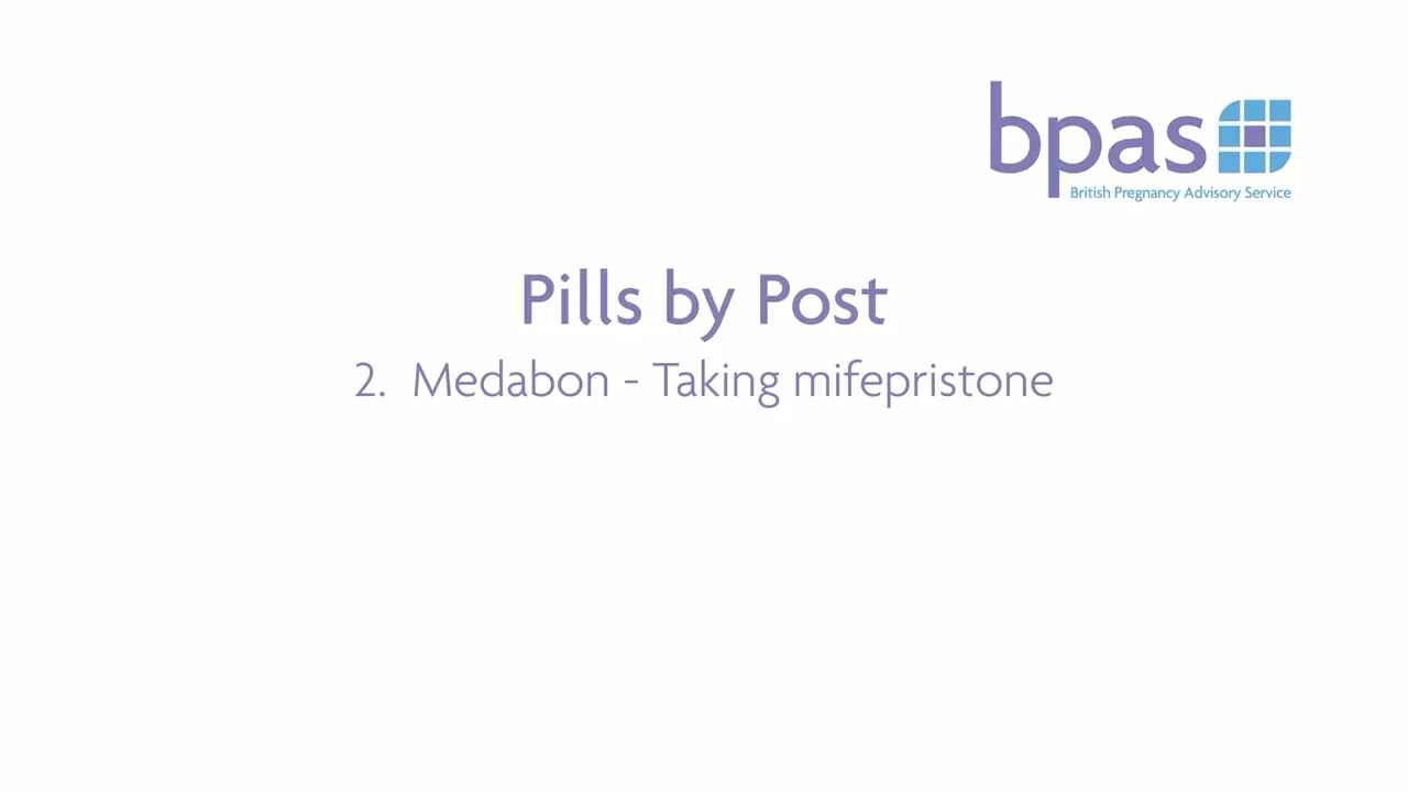 Pills by Post 2. Antipreg - Taking mifepristone