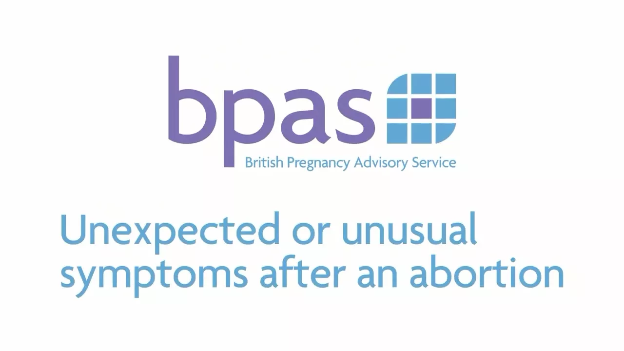 Unexpected or unusual symptoms after an abortion